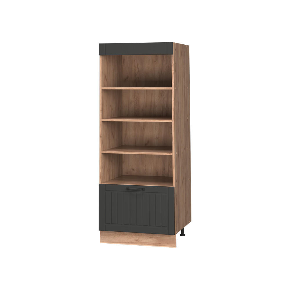 Vicco KUCHYŇSKÝ REGÁL Fame-Line, Tmavě šedá/Zlatý mocný dub, 60 cm
