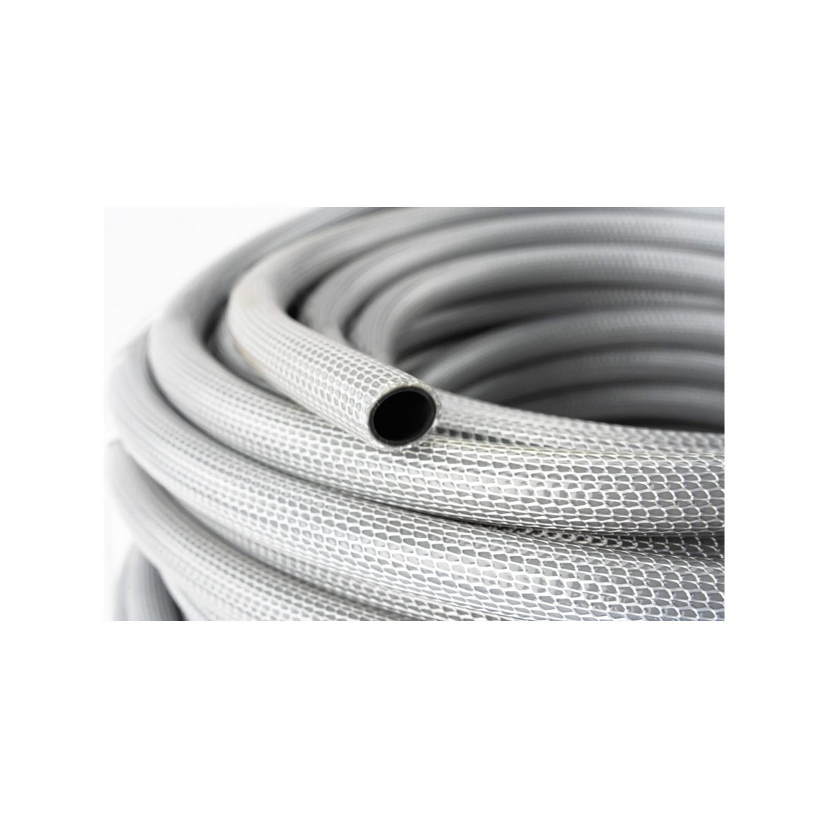 GARTENSCHLAUCH flexible 15mm - Suan - Ideal für große Flächen - Länge: 50m - Grau, Kunststoff (5000cm) - SUAN