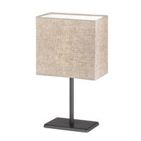 TISCHLEUCHTE Textil Grau Schwarz - Beige, Metall (17/10/30cm)