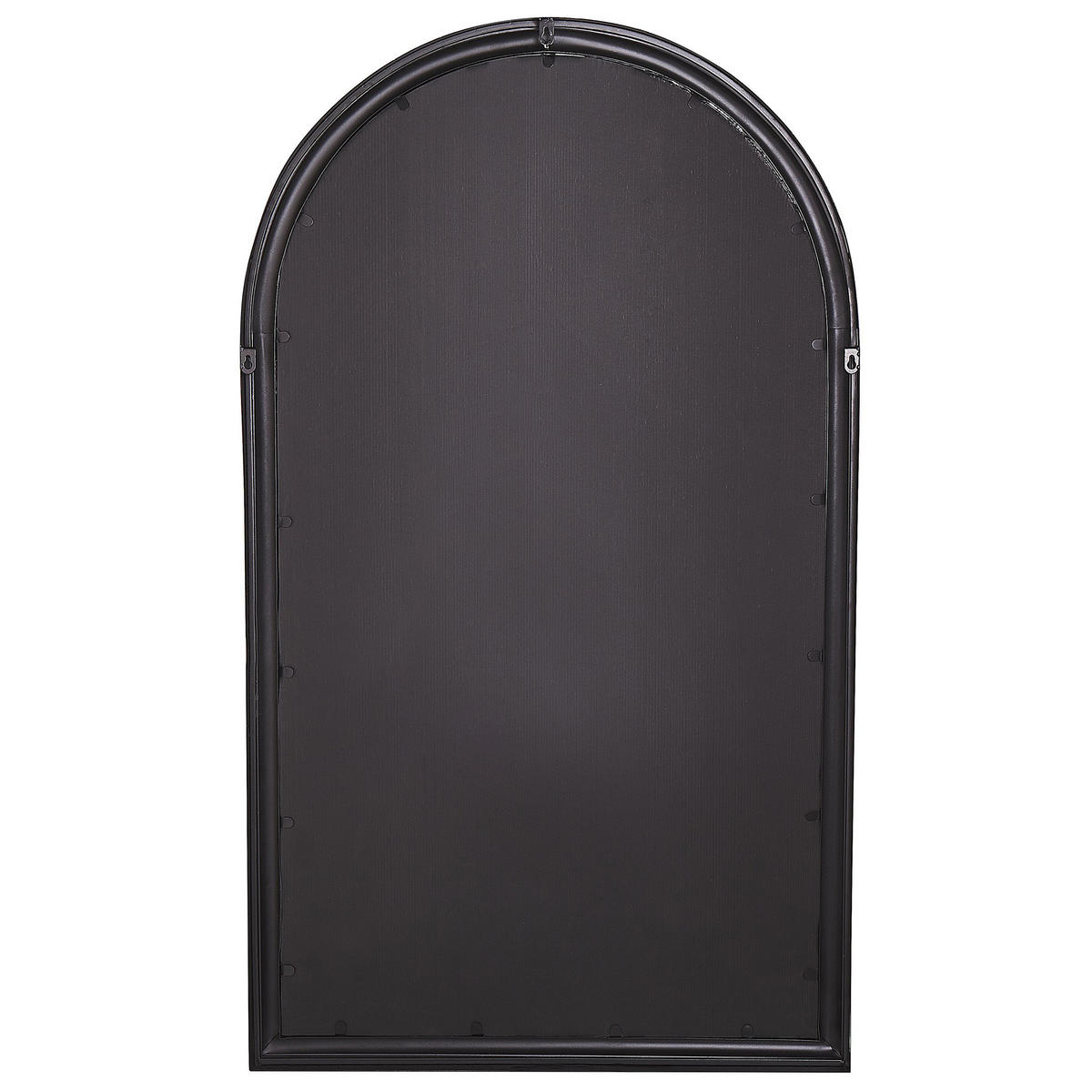WANDSPIEGEL schwarz Fensteroptik 77/130 cm Trevol - Schwarz, Metall (77/130/5cm) - Beliani