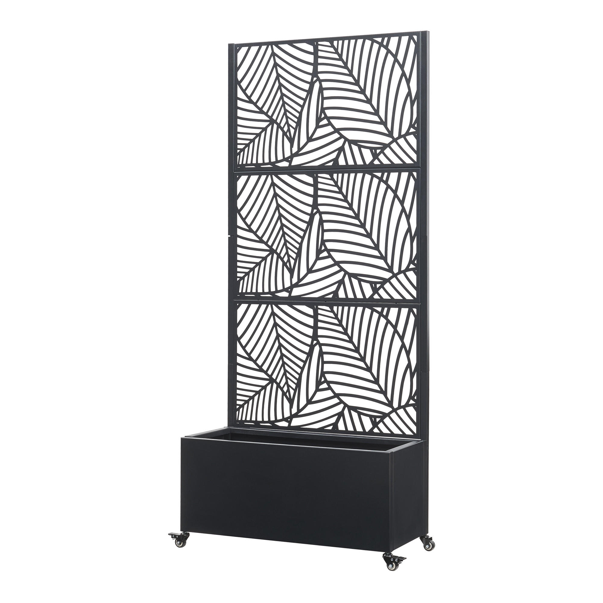 PŘÍČKA Surnskoki - černá, kov (82/190cm) - casa.pro