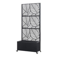 PŘÍČKA Surnskoki - černá, kov (82/190cm) - casa.pro