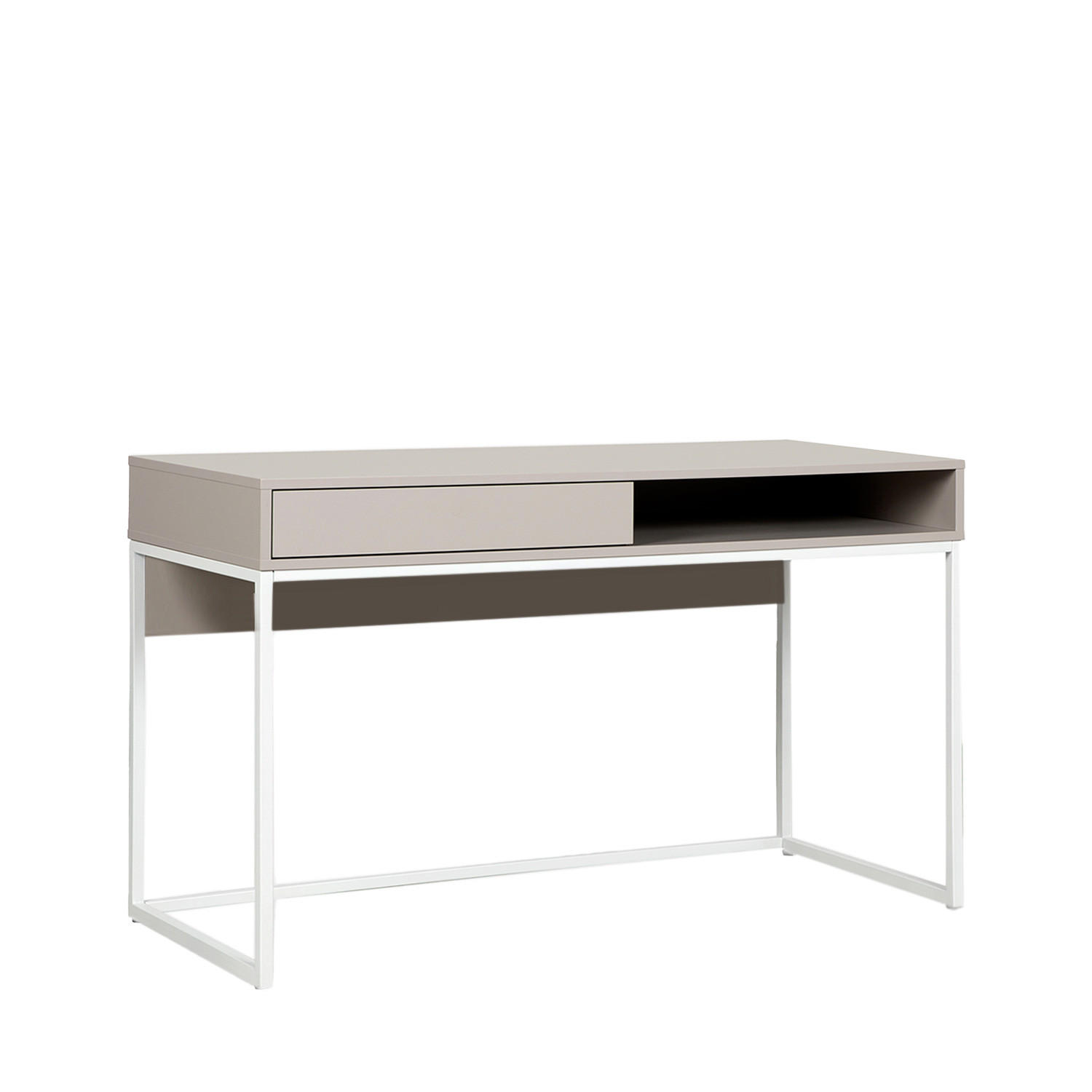 SCHREIBTISCH Aidan Grau 120 cm x 78 cm - Grau, Holzwerkstoff (50/120/78cm)