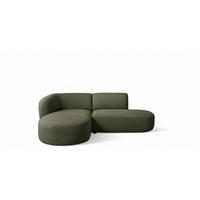 ECKSOFA Babette - Grün, Holzwerkstoff/Textil (188/242cm) - Fun Möbel