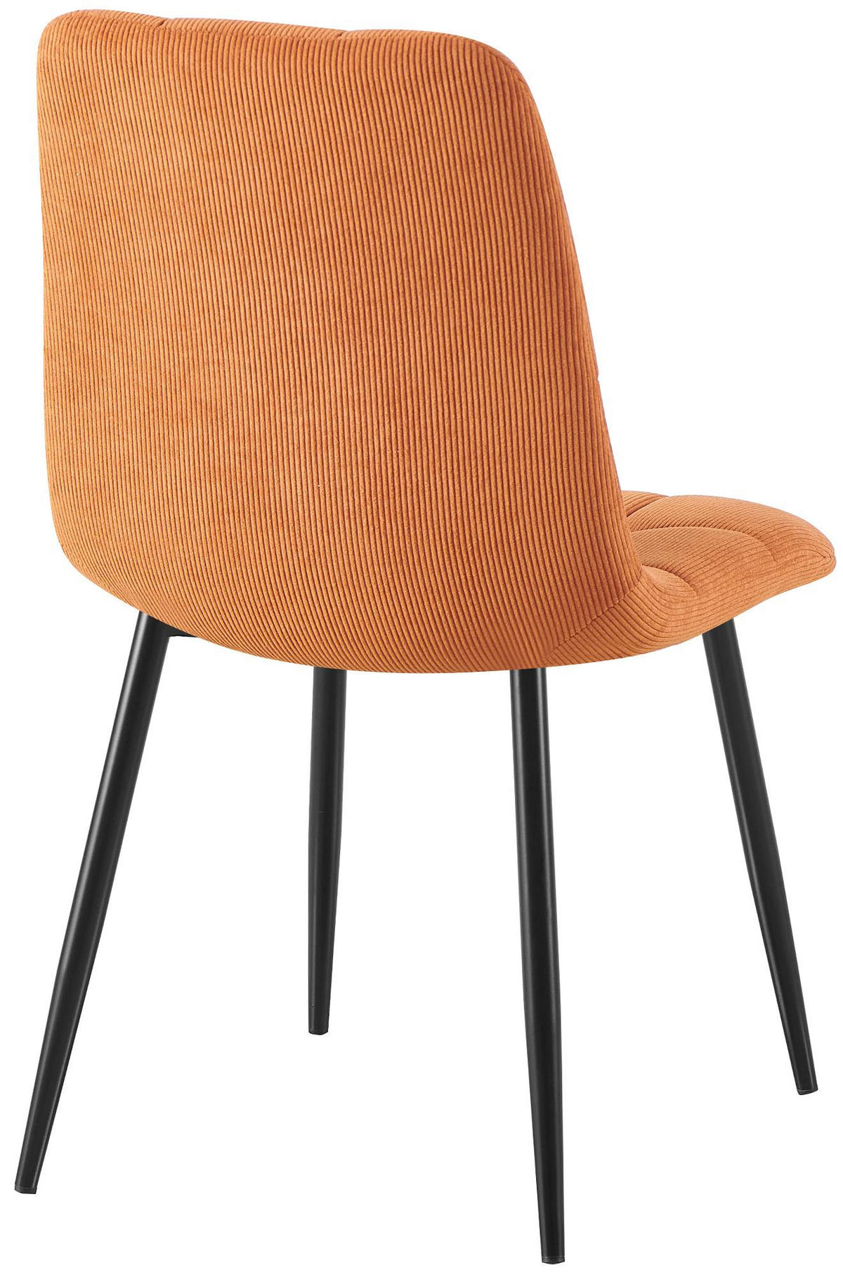 ESSZIMMERSTUHL 2er Set Fanor Cord Orange Wohnzimmerstuhl - Orange, Textil (45/84/55cm) - DELUKE