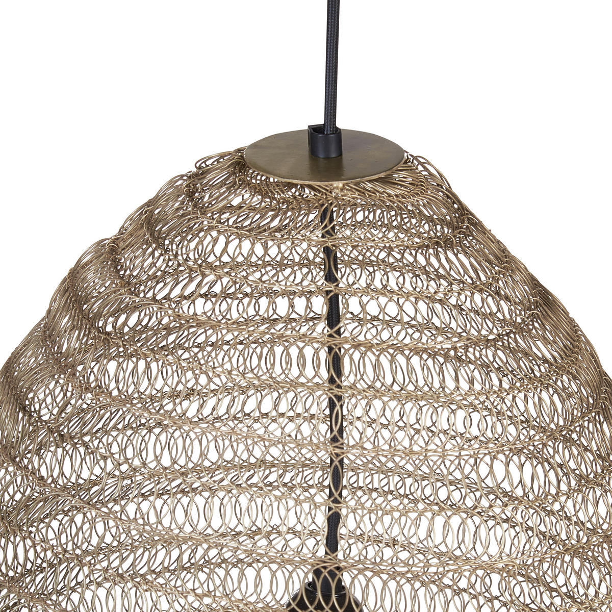 HÄNGELEUCHTE Palar 50/50/190 cm - Messingfarben, Metall (50/50/190cm) - Beliani