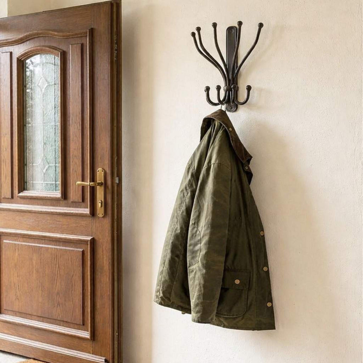 WANDHAKEN Steve Kleiderhaken schwarz - Schwarz, Metall (22/25/10cm) - DanDiBo