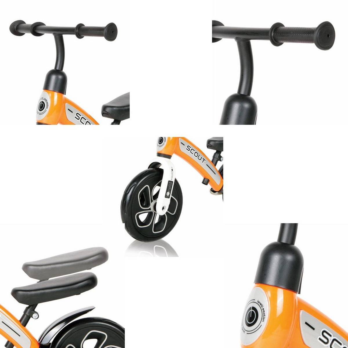 LAUFRAD Scout 10 Zoll rosa EVA-Räder höhenverstellbar Lenker, Kunstleder - Rosa, Metall (70/33/52cm) - Lorelli