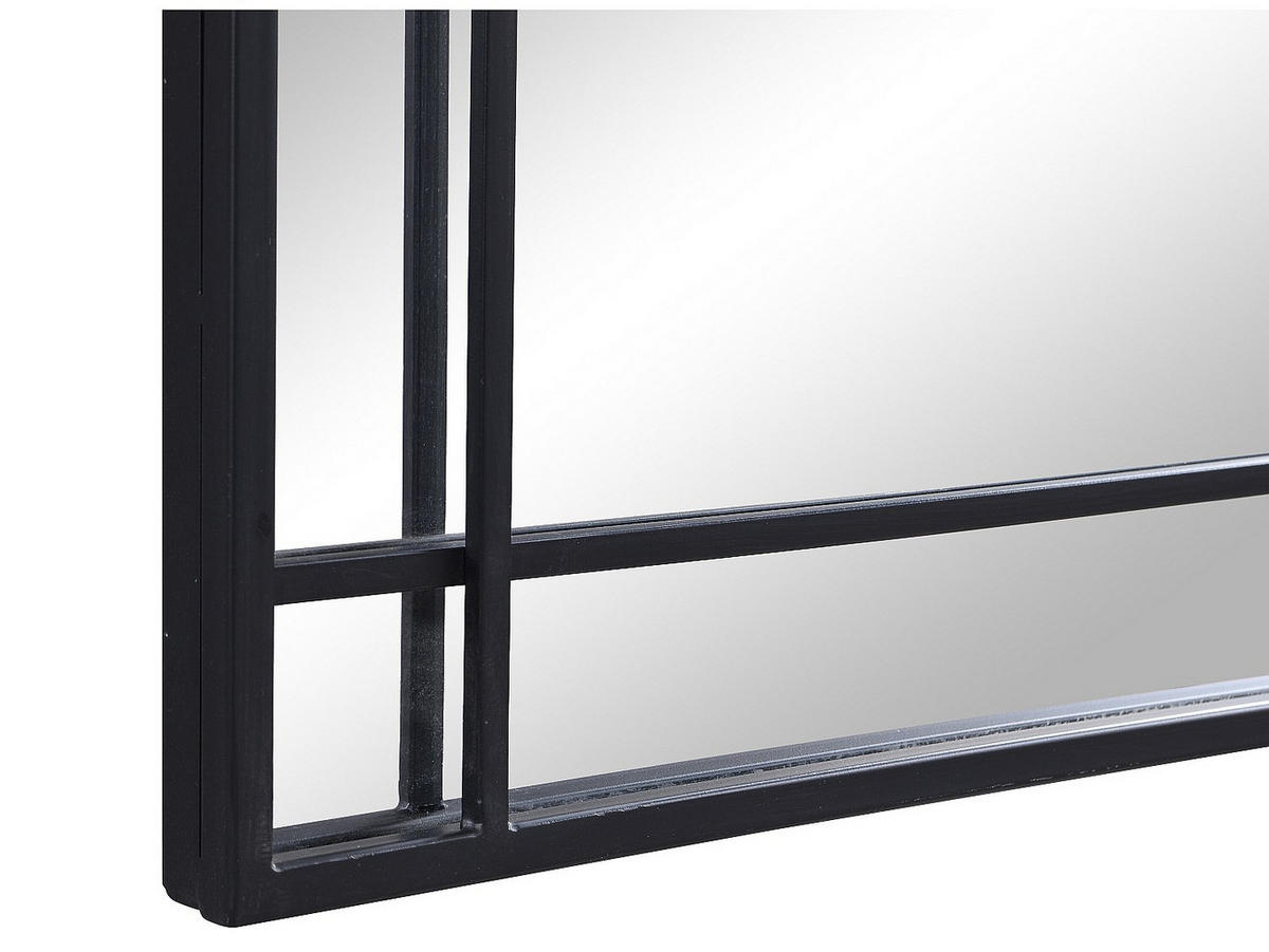 SPIEGEL Industriell - 60 x 86,5 cm - Metall - Schwarz - HISAE - Schwarz, Metall (60/86.5/2cm) - Vente-Unique