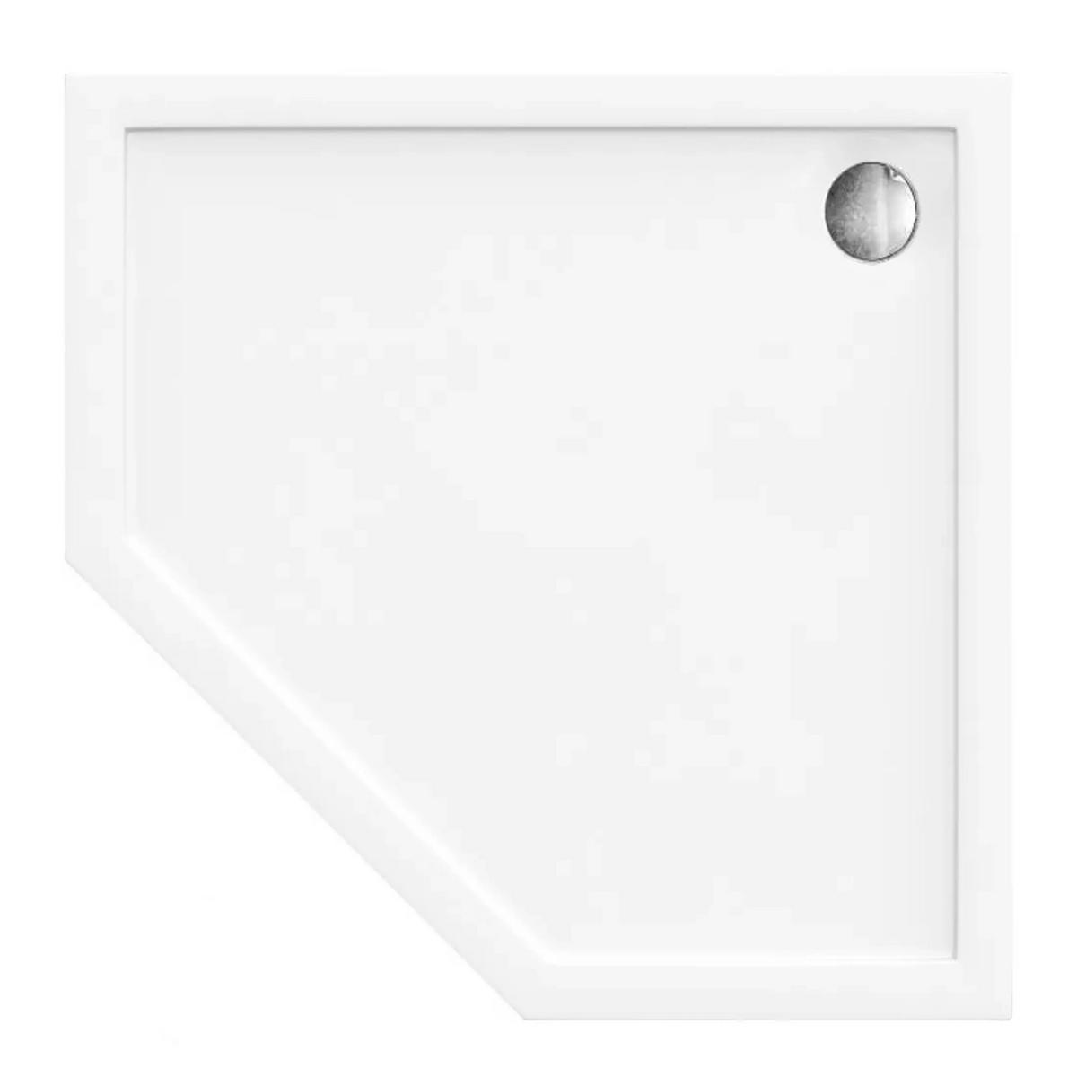 DUSCHWANNE Rea Diamond 90x90 - Weiß, Keramik (90/5/90cm) - REA