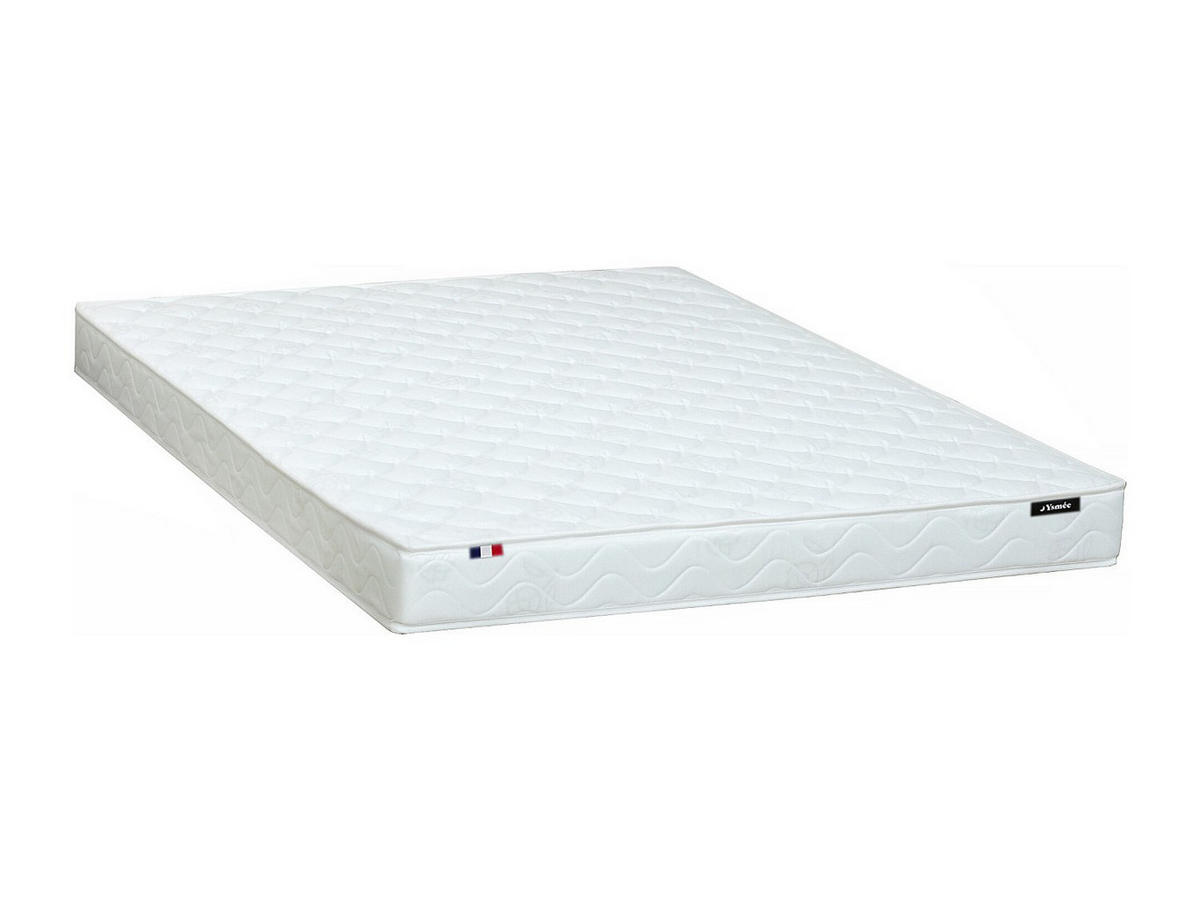 STANDARDMATRATZE - 2 Personen - stoff - weiß Zeus - Weiß, Textil (140/200cm) - Vente-Unique