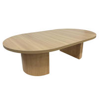 COUCHTISCH, helles Holzeffekt - Beige, Holz (120/70/35cm) - Oviala