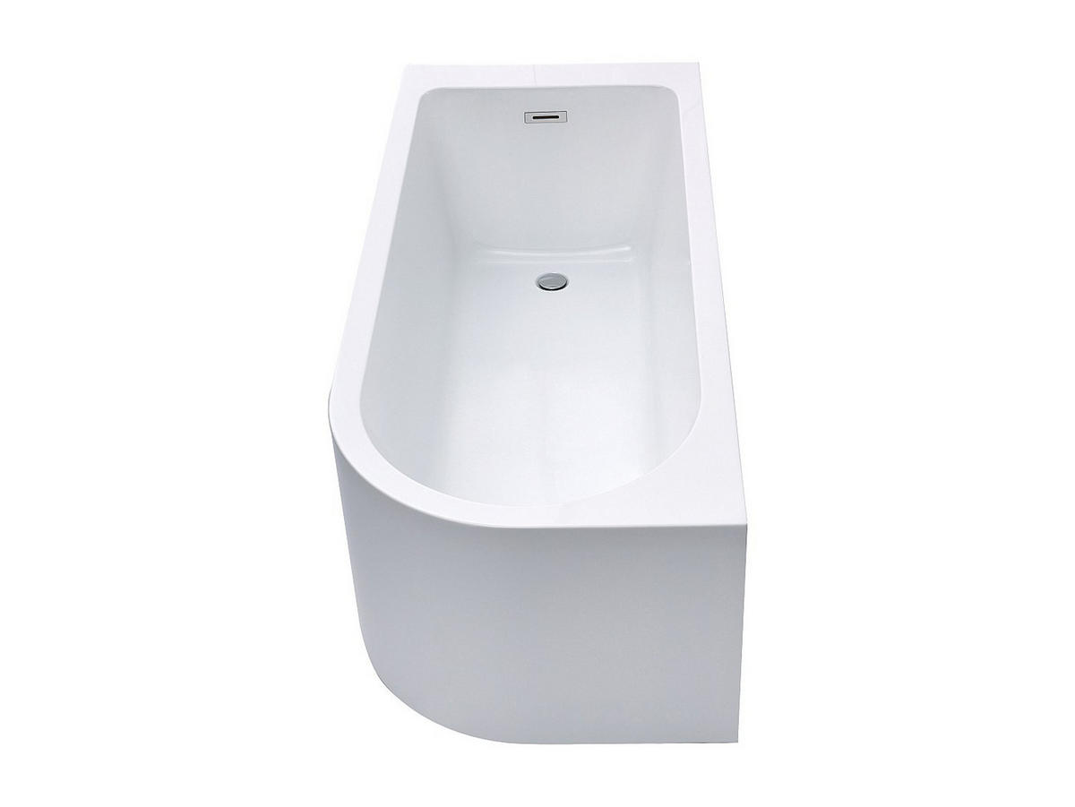 BADEWANNE (Standard) - 1 Person - acryl - weiß Anika - Weiß, Kunststoff (150/58/75cm) - Vente-Unique