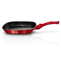 GRILLPFANNE Rot 28/28/5.5 cm BH1271 - Rot, Metall (28cm) - Berlinger Haus