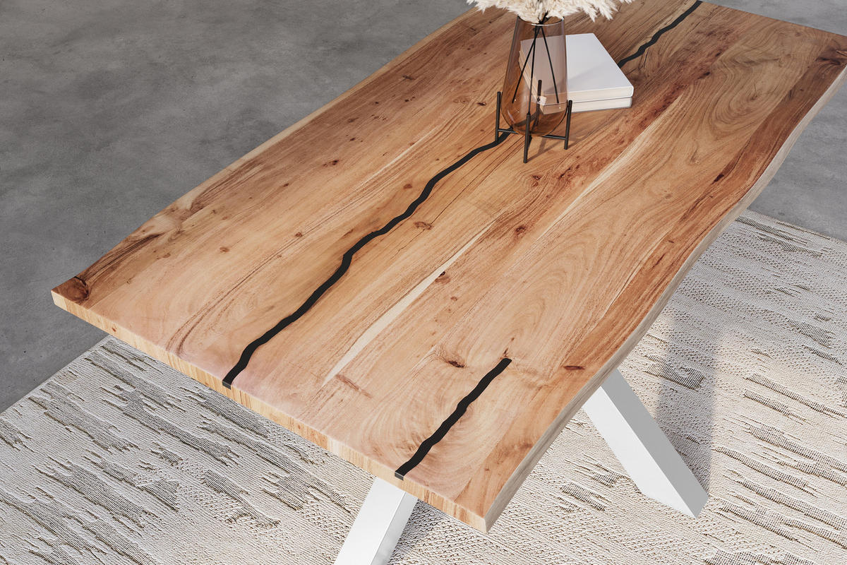 ESSTISCH POLLY - Beige/Naturfarben, Holz (80/120/77cm) - SAM