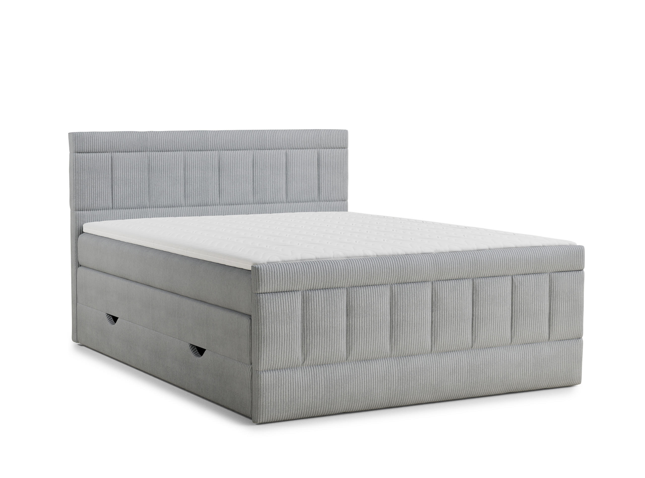 Maison de Reve Boxspringbett Hellgrau 140x200 cm