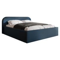 POLSTERBETT Deisin - Blau/Naturfarben, Holz/Holzwerkstoff (140/200cm) - MIRJAN24