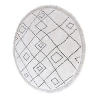 TEPPICH Ervin elfenbein/taupe diameter 160 cm - Weiß, Textil (160/160cm) - The Rug Republic
