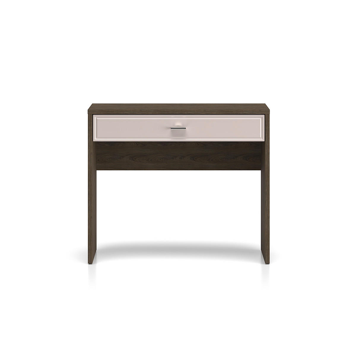 KONSOLE Kaius Kaschmir und Dunkles Holz - Beige, Holzwerkstoff (40/91.6/77.9cm) - Petits-meubles