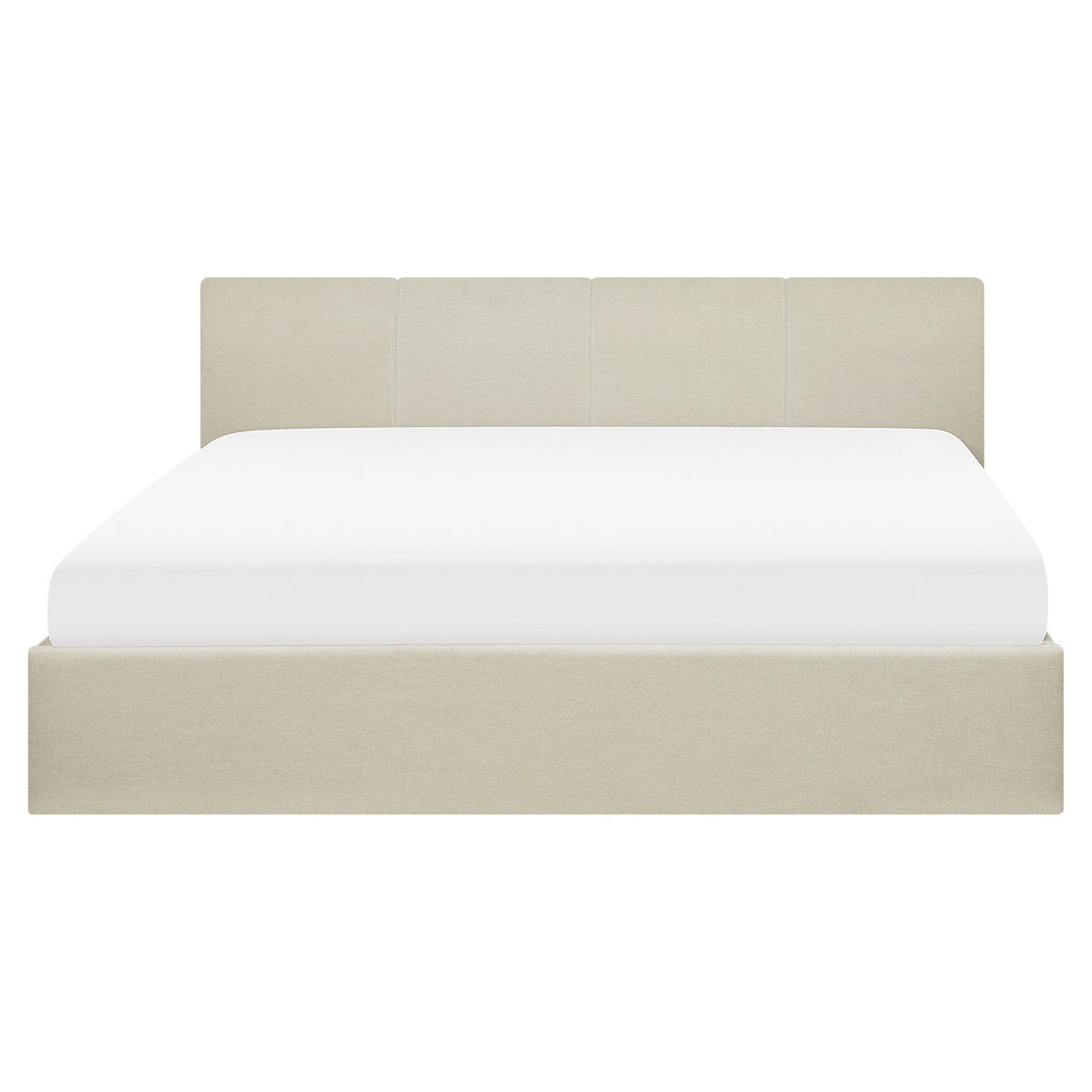 POLSTERBETT 160/200cm Beige Orbey - Beige, Textil (160/200cm) - Beliani