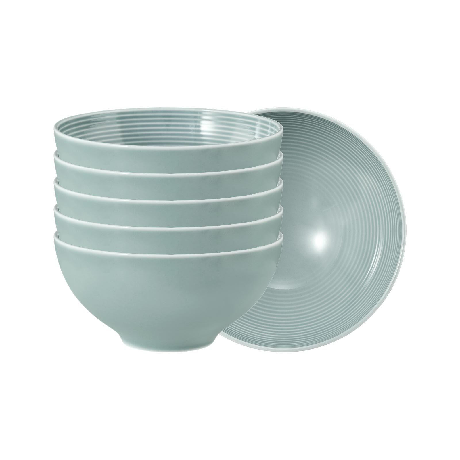 MÜSLISCHALEN Beat Color Glaze Arktisblau ø 15,7 cm 6er Set - Blau, Keramik (15.7cm) - Seltmann Weiden