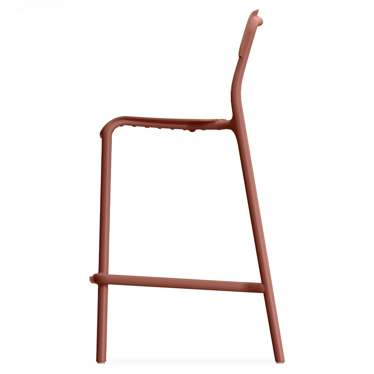 GARTENHOCKER GALIO, 2-er Set - Orange, Kunststoff (52/98.5/54.5cm) - KONSIMO®