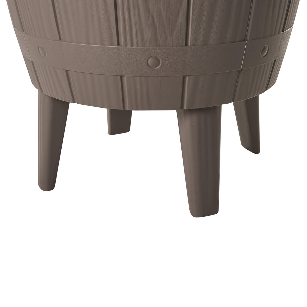 KÜHLBAR 49/49 cm Taupe Silg - Taupe, Kunststoff (49/49/58cm) - Beliani
