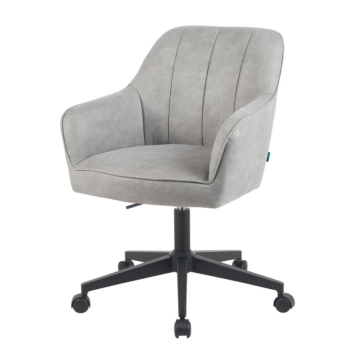 BÜROSTUHL Mika-Nika - Hellgrau/Schwarz, Textil/Metall (60/84/65cm) - DUBI Möbel