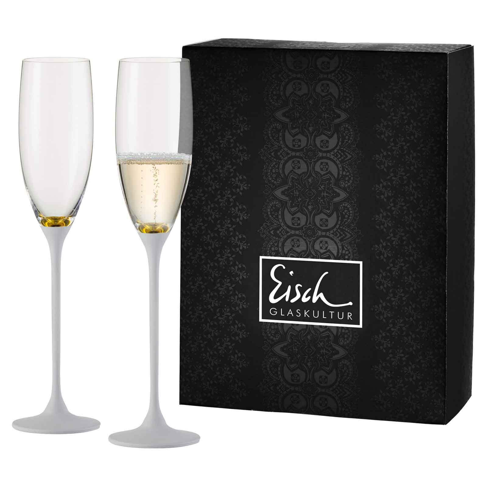 CHAMPAGNERGLÄSER Champagner Exklusiv gold 180 ml 2er Set - Goldfarben, Glas (0.18L) - Eisch