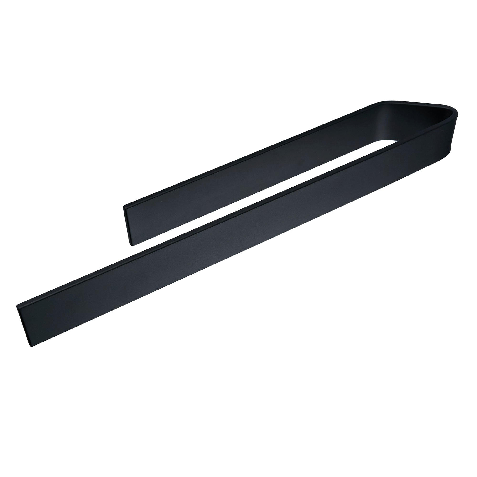 HANDTUCHHALTER OHNE BOHREN 40 cm Schwarz - Schwarz, Metall (40/4/6cm) - Designfabrik Hamburg