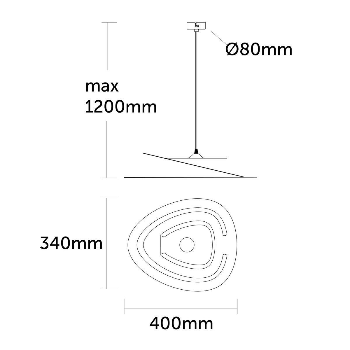 HÄNGELEUCHTE Dilate - Pink, Metall (34/40/7.5cm) - Lumicom