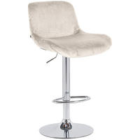 BARHOCKER Solon höhenverstellbar 85-106 cm creme - Creme, Textil (50/85/50cm) - furnicato