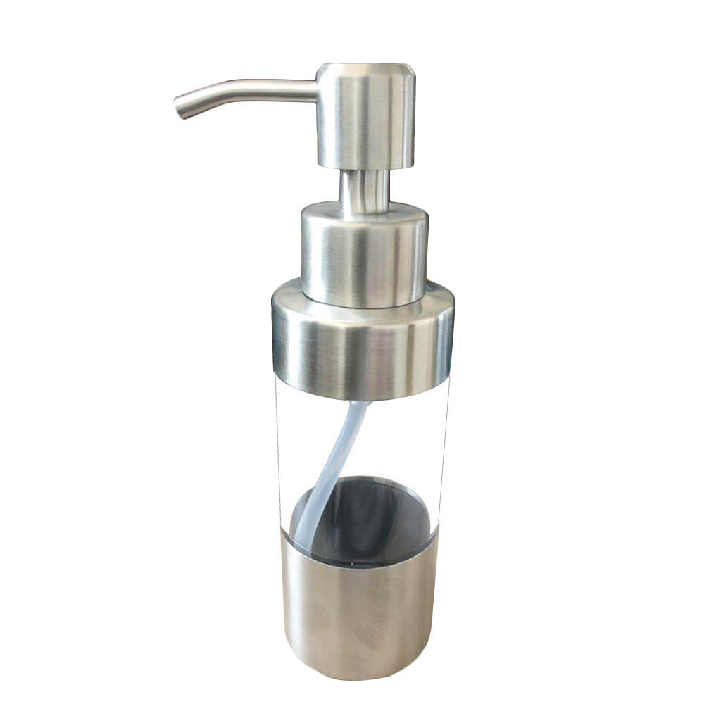 SEIFENSPENDER , 500-ml-Flüssigseifenspender - Silberfarben, Metall (4.7/17/4.7cm) - BELZ