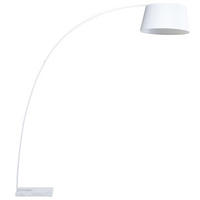 STEHLAMPE Benue 50/160/188 cm - Weiß, Metall (50/50/188cm) - Beliani
