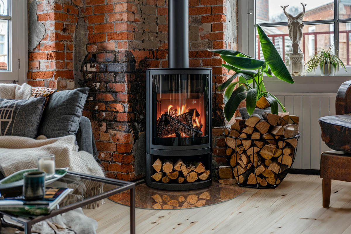 GLASPLATTE für Kamin 100x100 cm - Braun, Glas (100/100/0.4cm) - TULUP