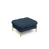 POUF Mamaia aus strukturiertem Stoff blau - Blau, Textil (60/41/60cm) - Micadoni
