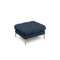 POUF Mamaia aus strukturiertem Stoff blau - Blau, Textil (60/41/60cm) - Micadoni