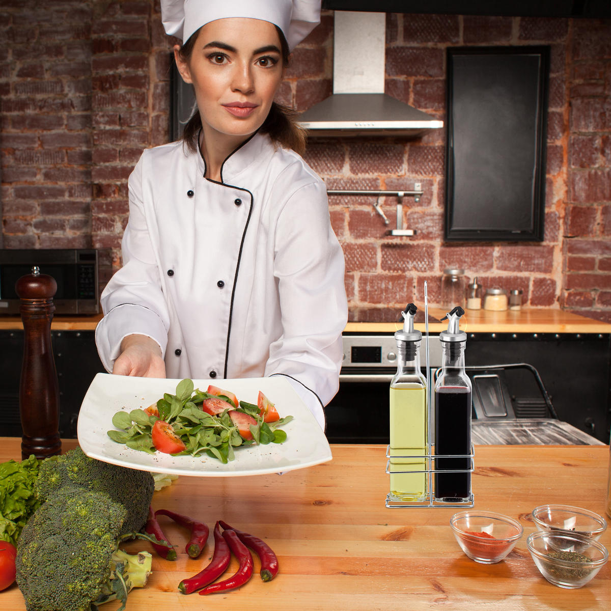 ESSIGSPENDER - Transparent, Glas/Kunststoff (11/29/6cm) - Relaxdays