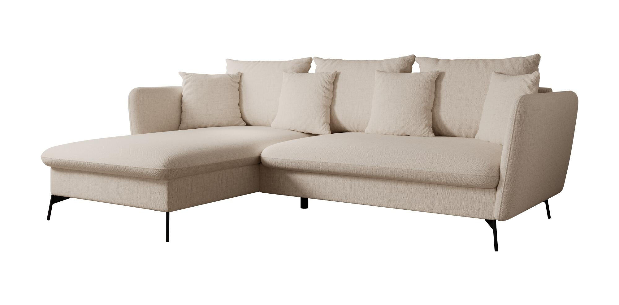 ECKSOFA VITON Beige 258x167x91 cm - Beige, Textil (258/167cm) - FURNLUX