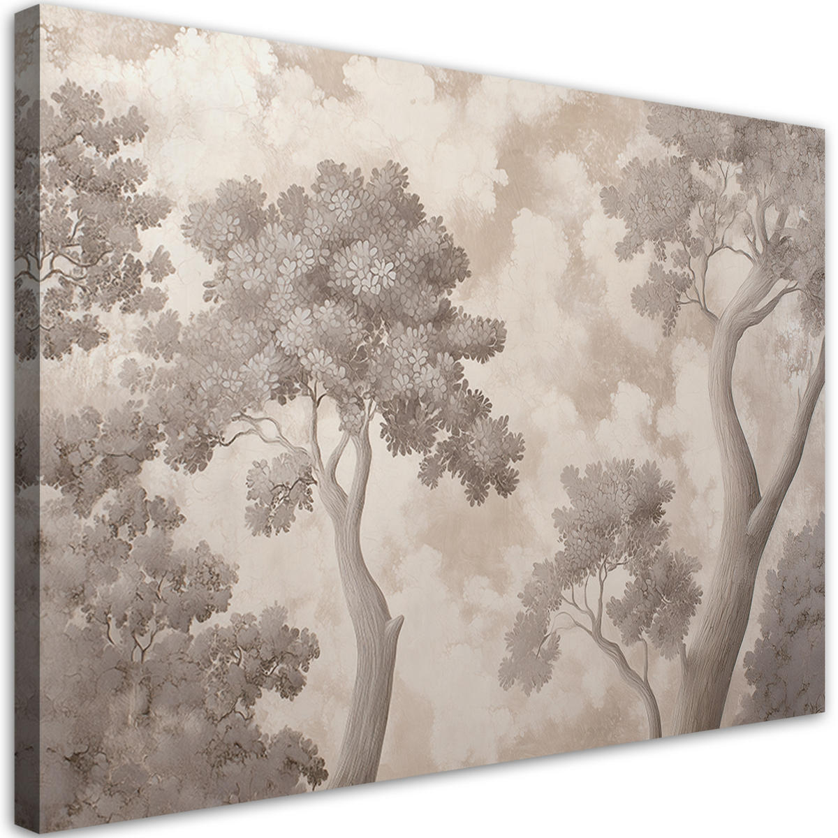 WANDBILD bäume natur - Grau, Textil (60/40cm) - Feeby