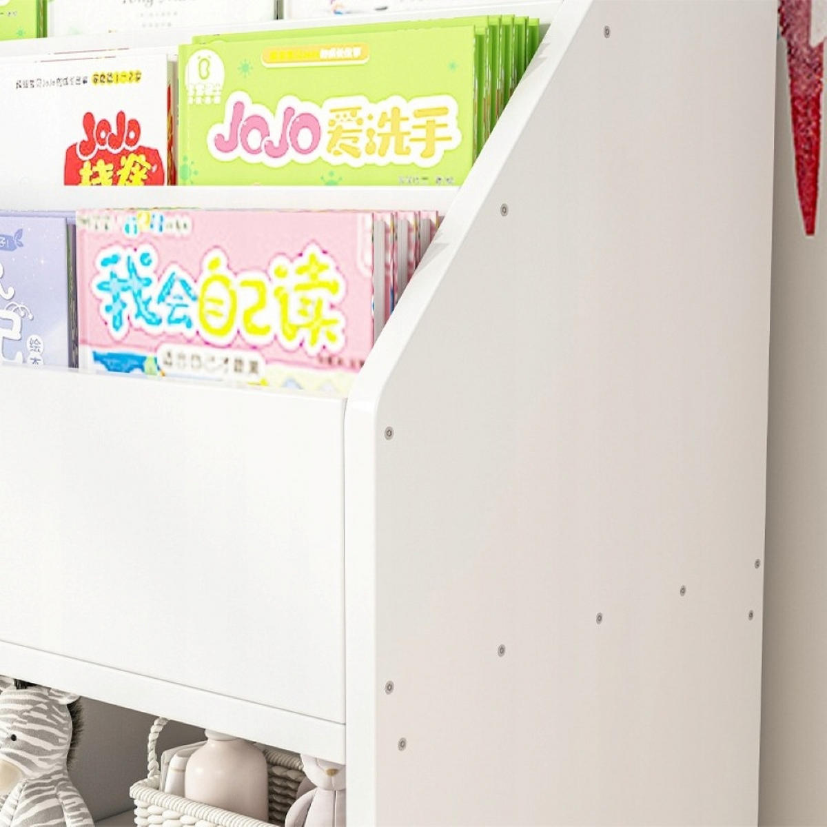 REGAL weiß 80/90/30 - Weiß, Holzwerkstoff (80/90/30cm)