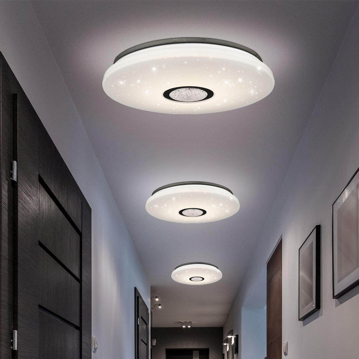 LED DECKENLEUCHTE Albury Weiß Kunststoff - Weiß, Kunststoff (59/59/9cm) - Nowa