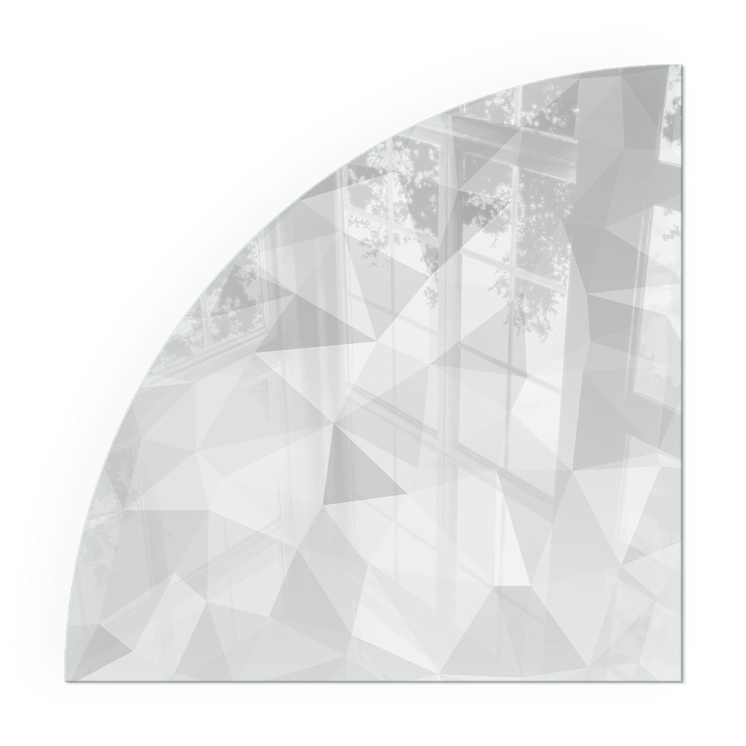 GLASPLATTE für Kamin 100x100 cm - Grau, Glas (100/100/0.4cm) - TULUP