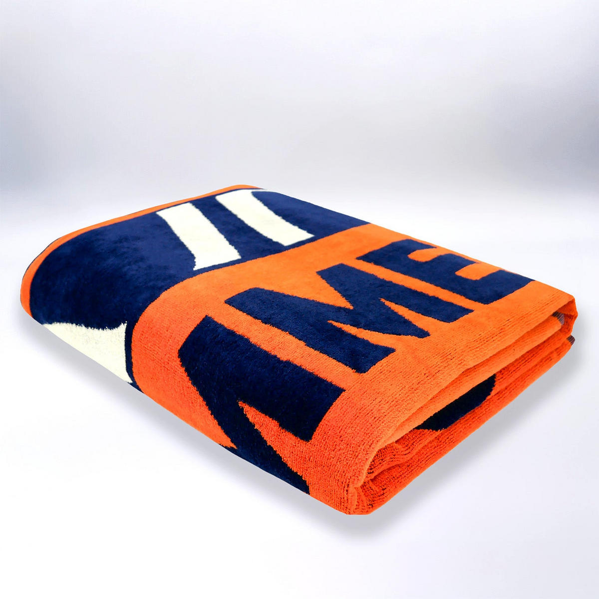 STRANDTUCH aus Veloursfrottee Jacquard Orange 140x180 400g/m² - Zamani - Orange, Textil (140/180cm) - LE COMPTOIR DE LA PLAGE