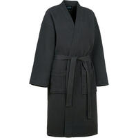 BADEMANTEL 100% Baumwoll Wafflepique in XXXL Unisex, Anthrazit - Anthrazit, Textil (XXXLnull) - Blumtal