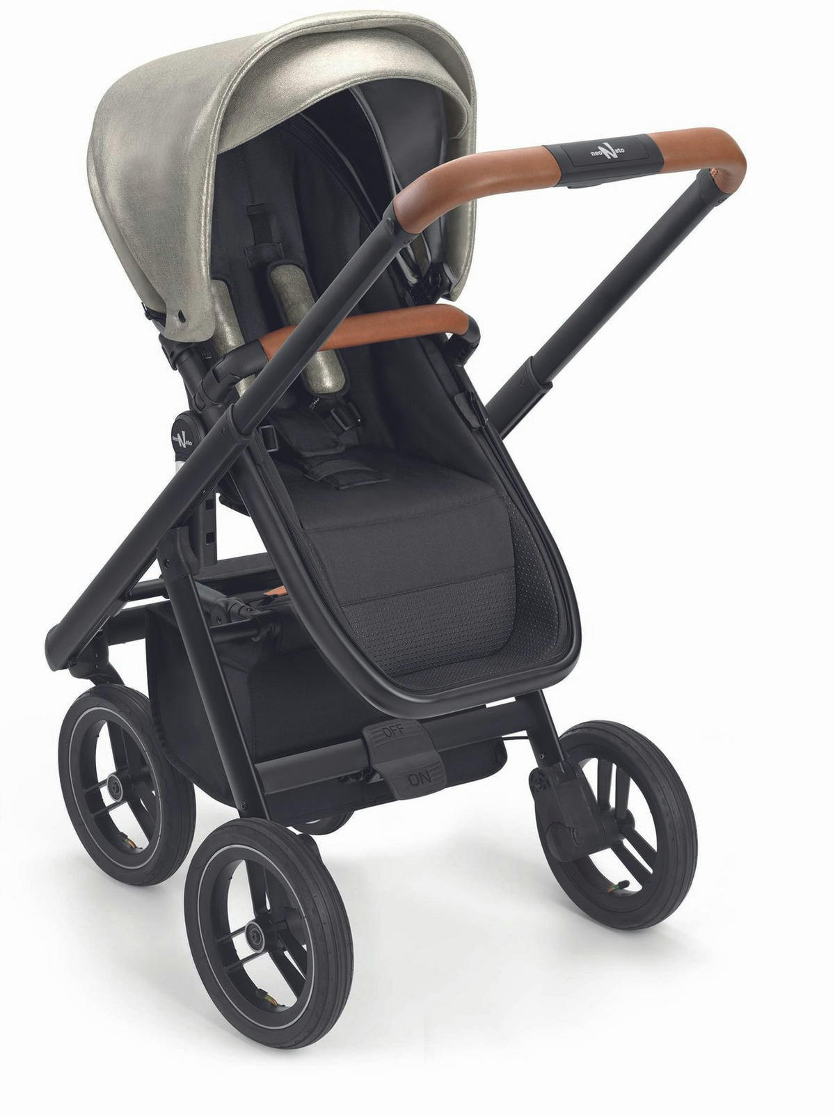 KINDERWAGEN Kombi 2 in 1 inkl. Regenschutz und Wickeltasche - Goldfarben/Braun, Metall (61/94/123cm) - Cam il Mondo del Bambino S.p.A.