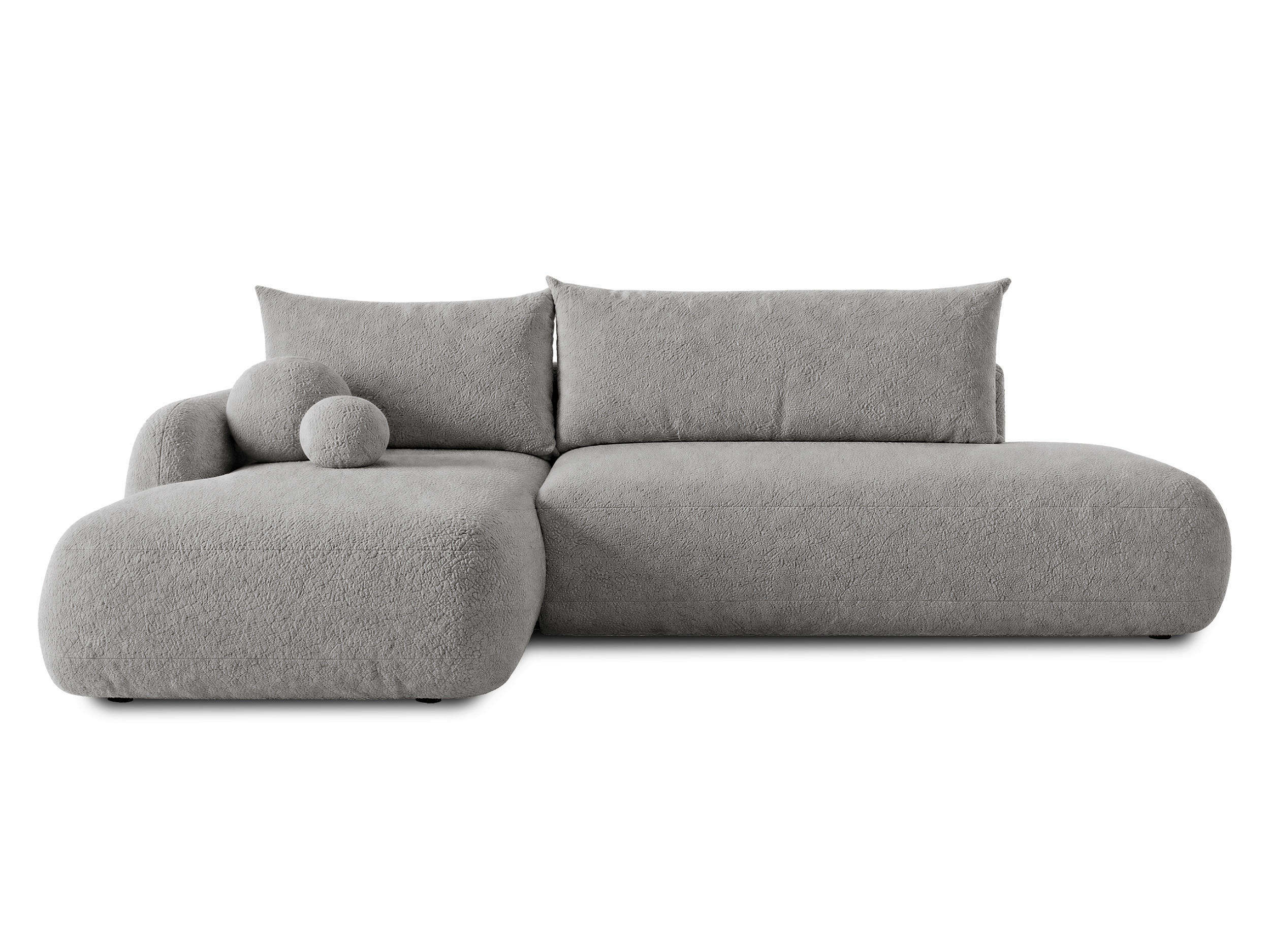 ECKSOFA Neto, Seite: Links - Schwarz/Grau, Holz/Kunststoff (300/187cm) - Sofnet