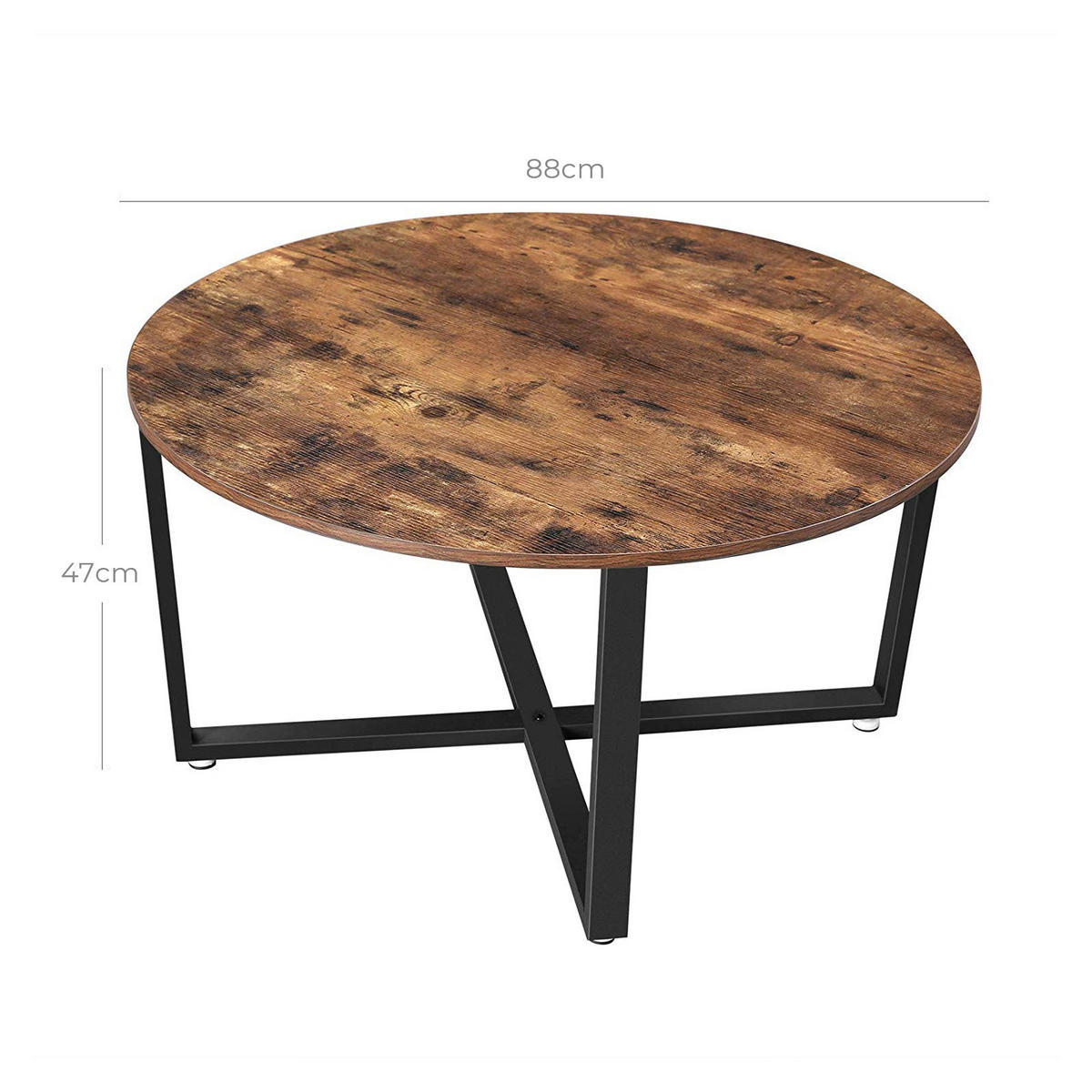 COUCHTISCH - Braun, Holzwerkstoff (88/88/47cm) - Hansiro