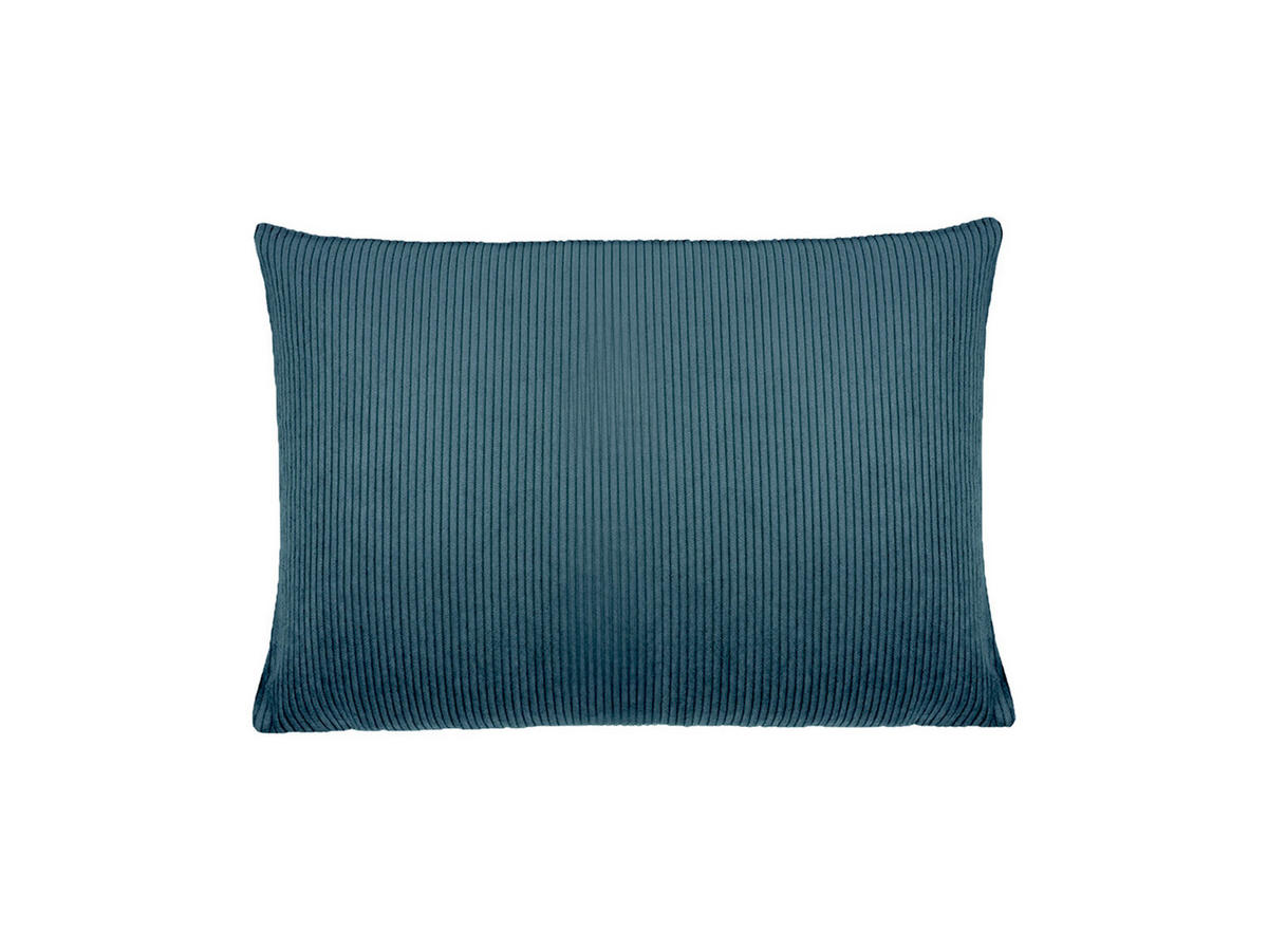 KISSENHÜLLE HYggelig No.1 nord-blau Cord-Samt 25/35 cm - Blau, Textil (25/35cm) - beties Heimtextil