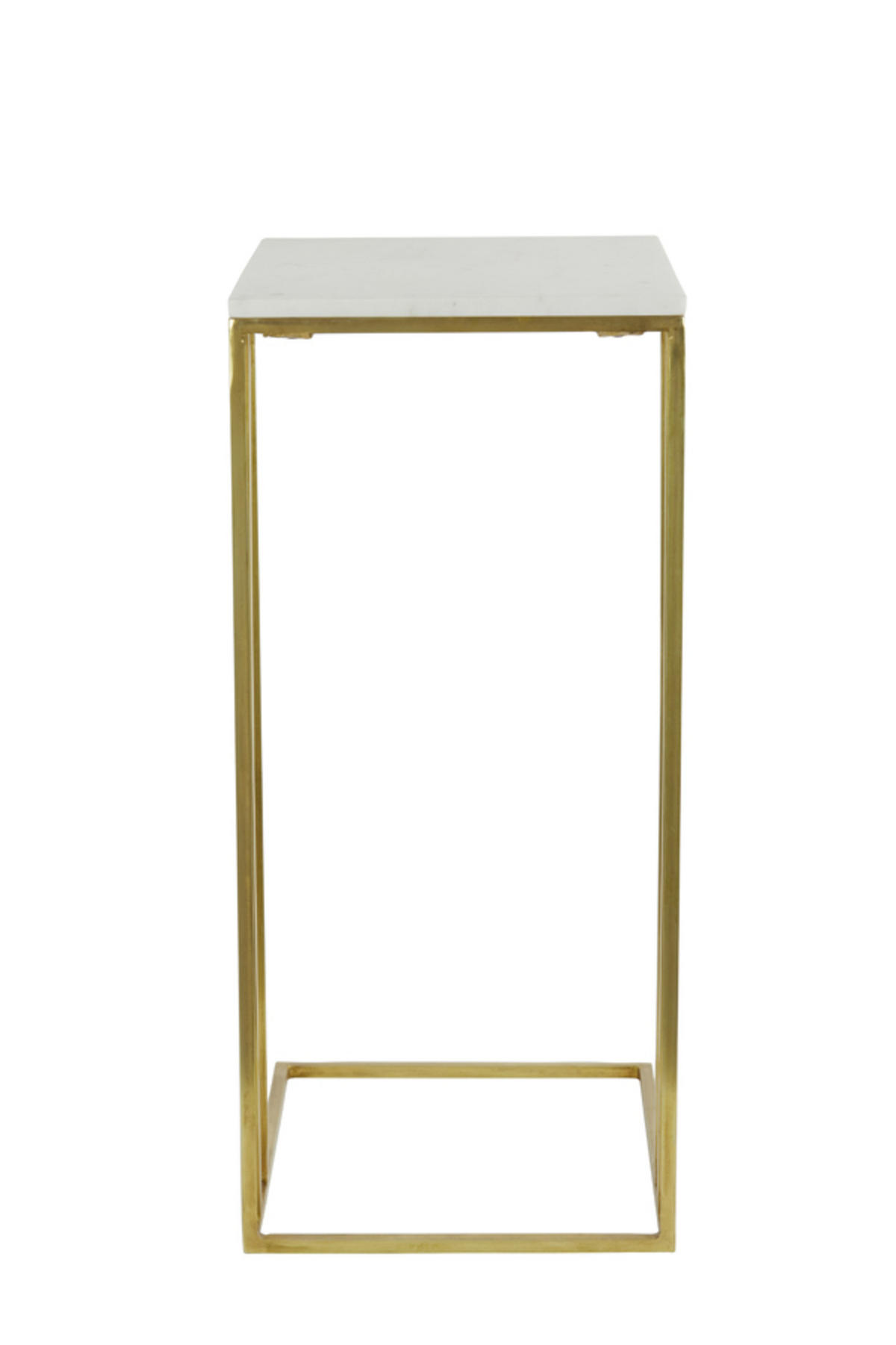 BEISTELLTISCH Roshan Weiß 41/31/71 cm - Weiß, Stein (41/31/71cm) - Light & Living